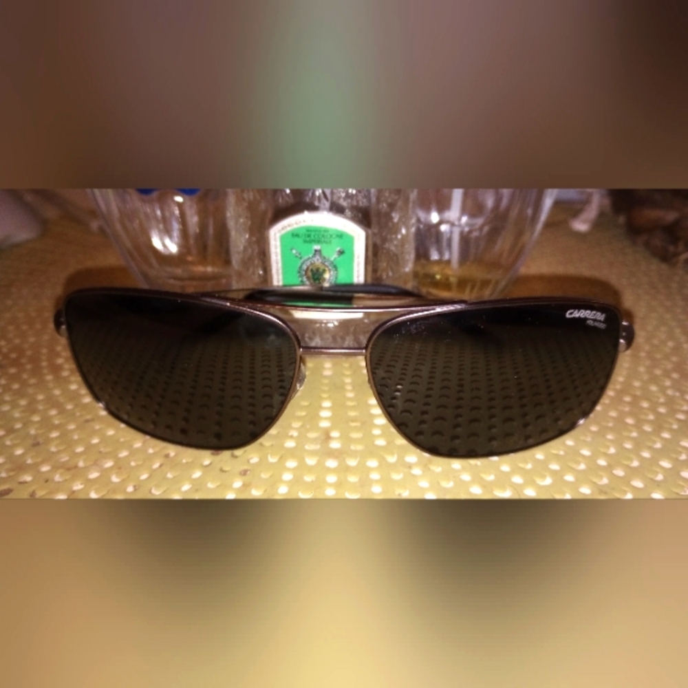 Carrera Grey Aviator unisex POLARIZED sunglasses EUC
